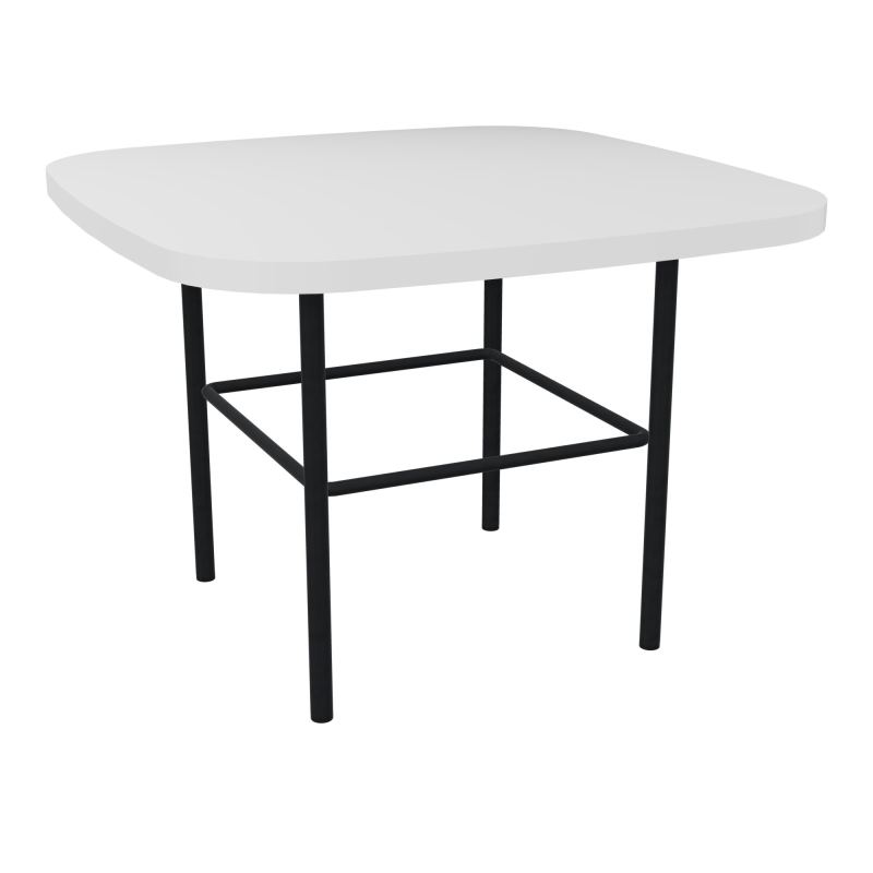 TABLE BASSE MARGOT CARREE L50XH35XP50CM - PLAT. EP19MM MG - PIET. ZP