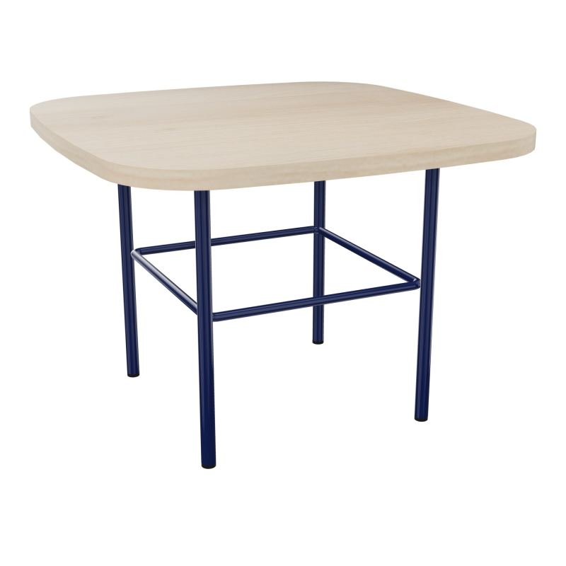 TABLE BASSE MARGOT CARREE L50XH35XP50CM - PLAT. EP19MM RZ - PIET. X4