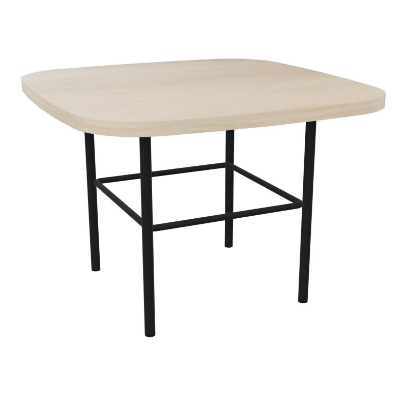 TABLE BASSE MARGOT CARREE L50XH35XP50CM - PLAT. EP19MM RZ - PIET. ZP