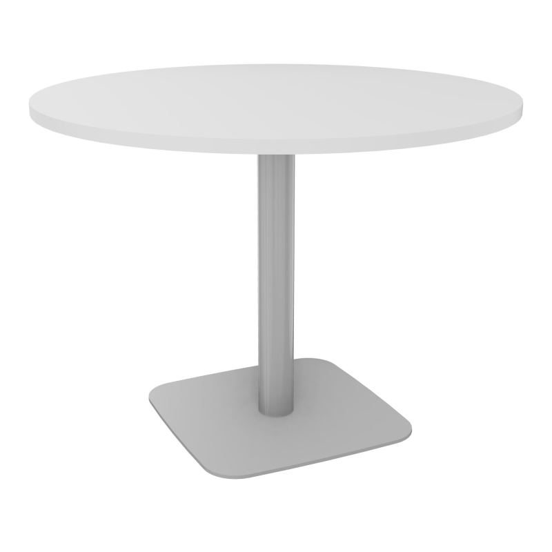 TABLE RONDE Ø100 CM PIED CENTRAL H73,5 CM  ÉP. 25 MM  MG SA