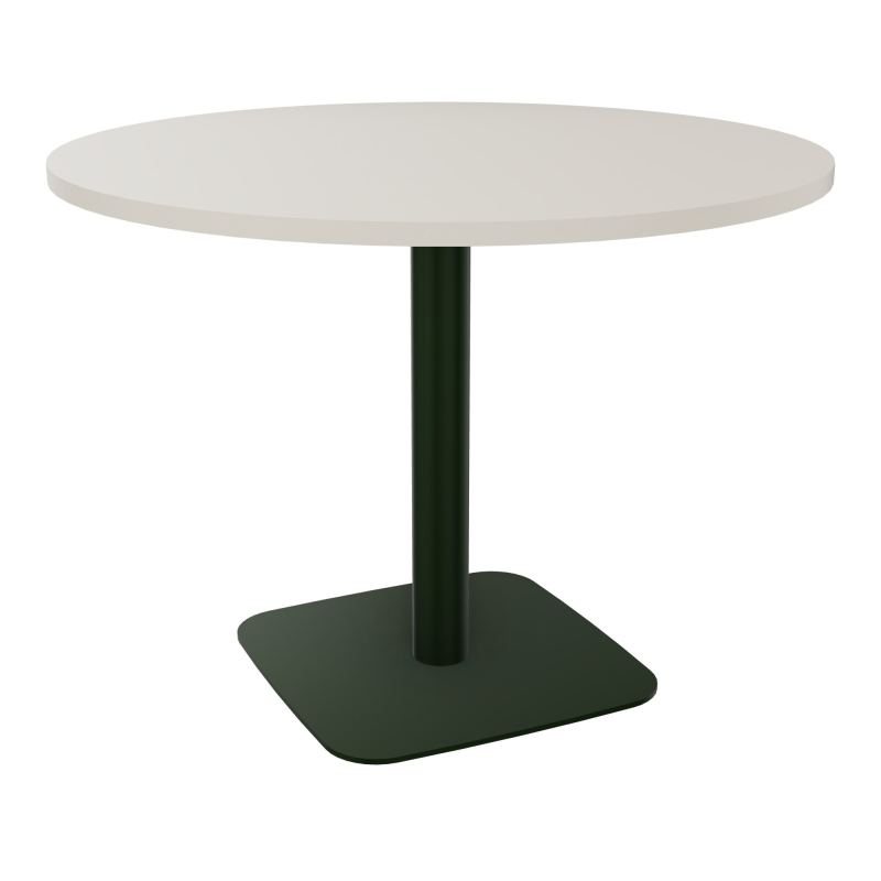 TABLE RONDE Ø100 CM PIED CENTRAL H73,5 CM  ÉP. 25 MM  N5 ST