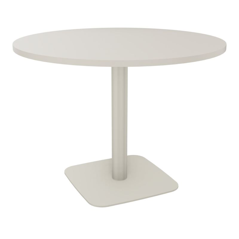 TABLE RONDE Ø100 CM PIED CENTRAL H73,5 CM  ÉP. 25 MM  N5 ZC