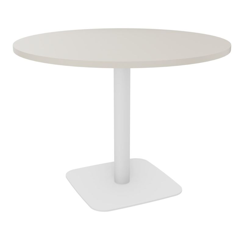TABLE RONDE Ø100 CM PIED CENTRAL H73,5 CM  ÉP. 25 MM  N5 ZO