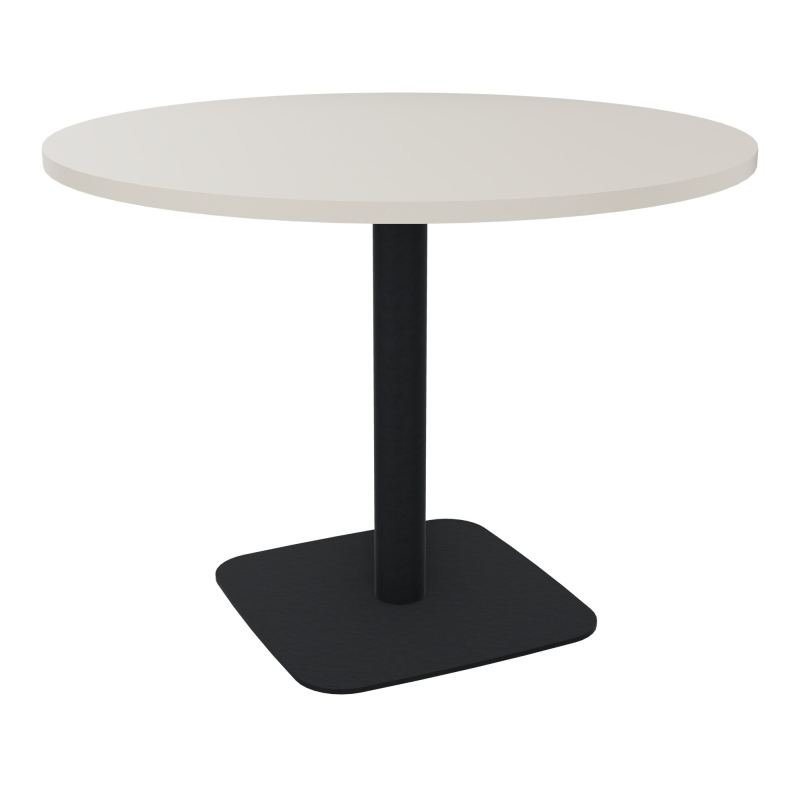 TABLE RONDE Ø100 CM PIED CENTRAL H73,5 CM  ÉP. 25 MM  N5 ZP