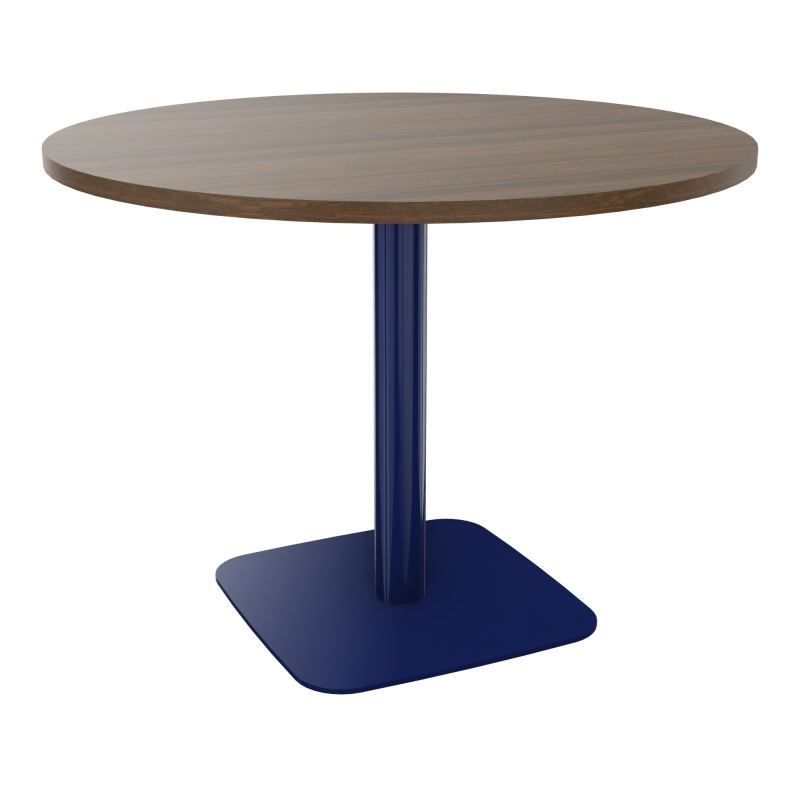 TABLE RONDE Ø100 CM PIED CENTRAL H73,5 CM  ÉP. 25 MM  N6 X4