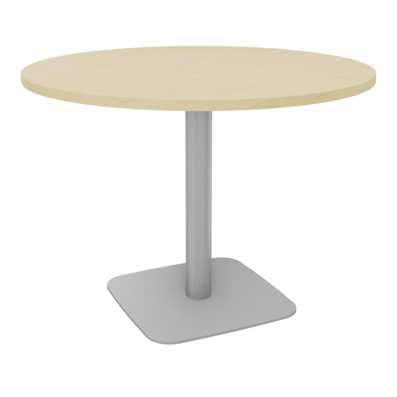 TABLE RONDE Ø100 CM PIED CENTRAL H73,5 CM  ÉP. 25 MM  N8 SA