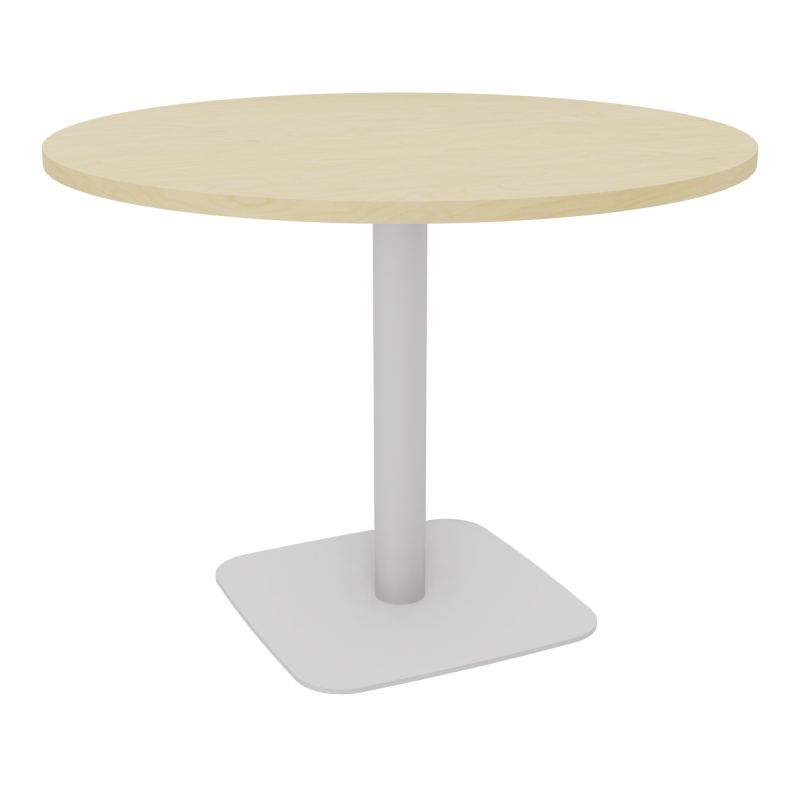 TABLE RONDE Ø100 CM PIED CENTRAL H73,5 CM  ÉP. 25 MM  N8 SD