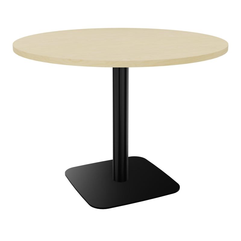 TABLE RONDE Ø100 CM PIED CENTRAL H73,5 CM  ÉP. 25 MM  N8 SG