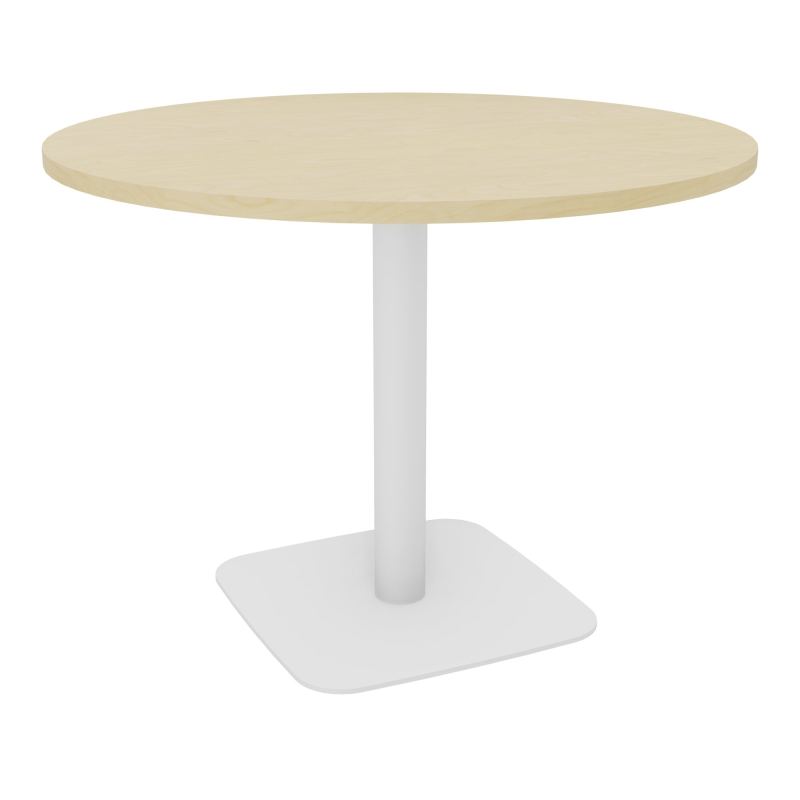 TABLE RONDE Ø100 CM PIED CENTRAL H73,5 CM  ÉP. 25 MM  N8 ZO