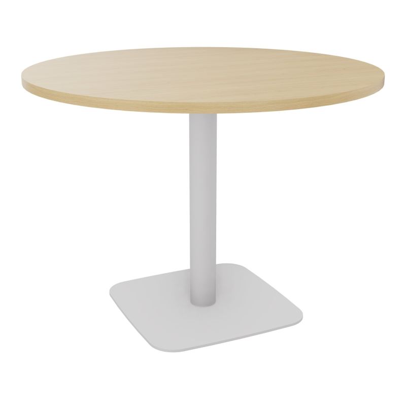 TABLE RONDE Ø100 CM PIED CENTRAL H73,5 CM  ÉP. 25 MM  R1 SD