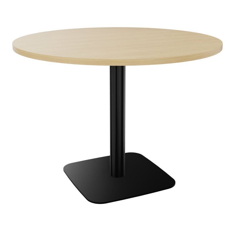 TABLE RONDE Ø100 CM PIED CENTRAL H73,5 CM  ÉP. 25 MM  R1 SG