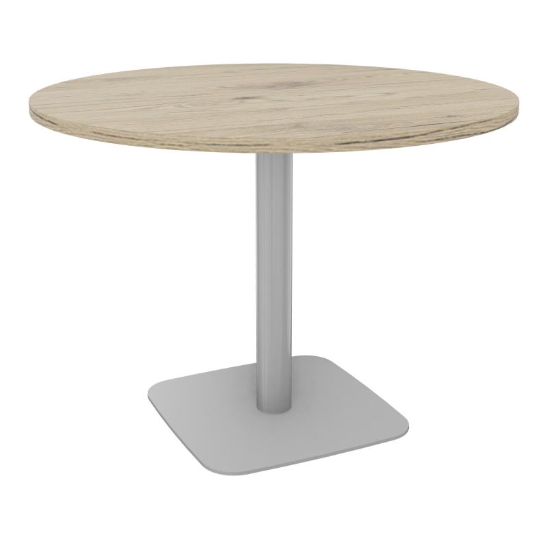 TABLE RONDE Ø100 CM PIED CENTRAL H73,5 CM  ÉP. 25 MM  R3 SA