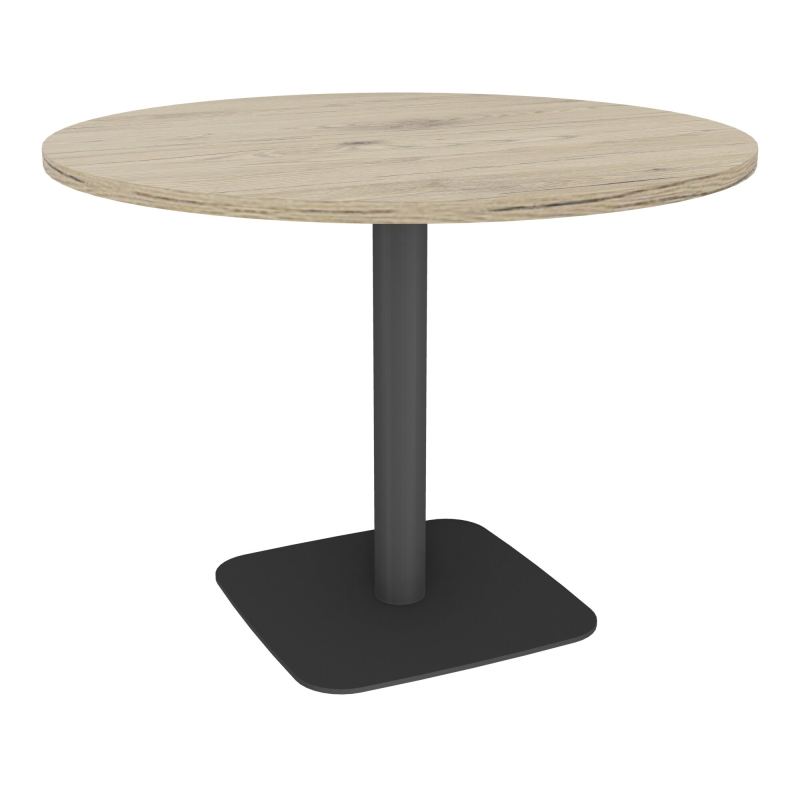 TABLE RONDE Ø100 CM PIED CENTRAL H73,5 CM  ÉP. 25 MM  R3 SC