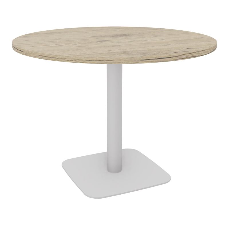 TABLE RONDE Ø100 CM PIED CENTRAL H73,5 CM  ÉP. 25 MM  R3 SD