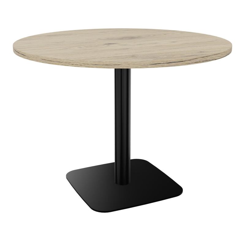TABLE RONDE Ø100 CM PIED CENTRAL H73,5 CM  ÉP. 25 MM  R3 SG
