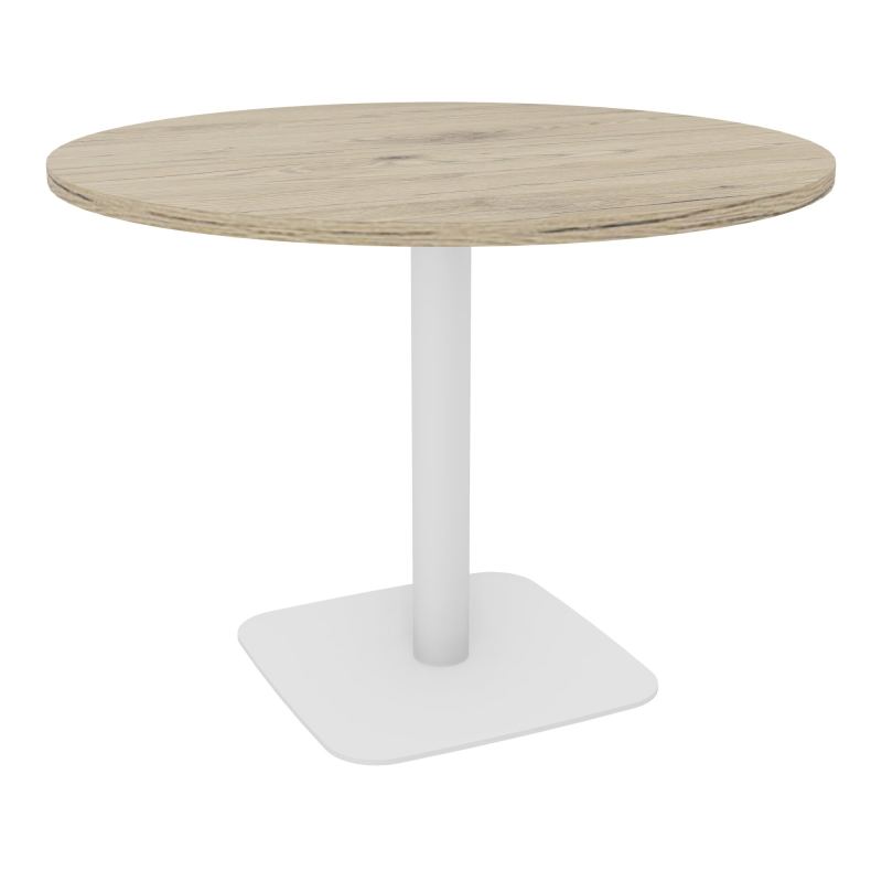 TABLE RONDE Ø100 CM PIED CENTRAL H73,5 CM  ÉP. 25 MM  R3 ZO