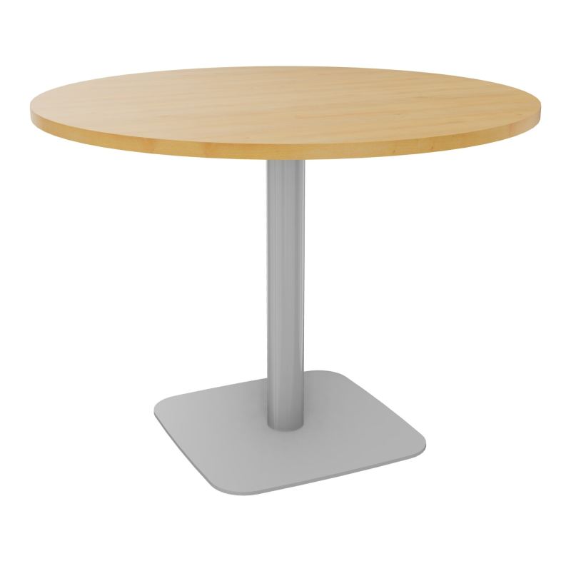 TABLE RONDE Ø100 CM PIED CENTRAL H73,5 CM  ÉP. 25 MM  R5 SA