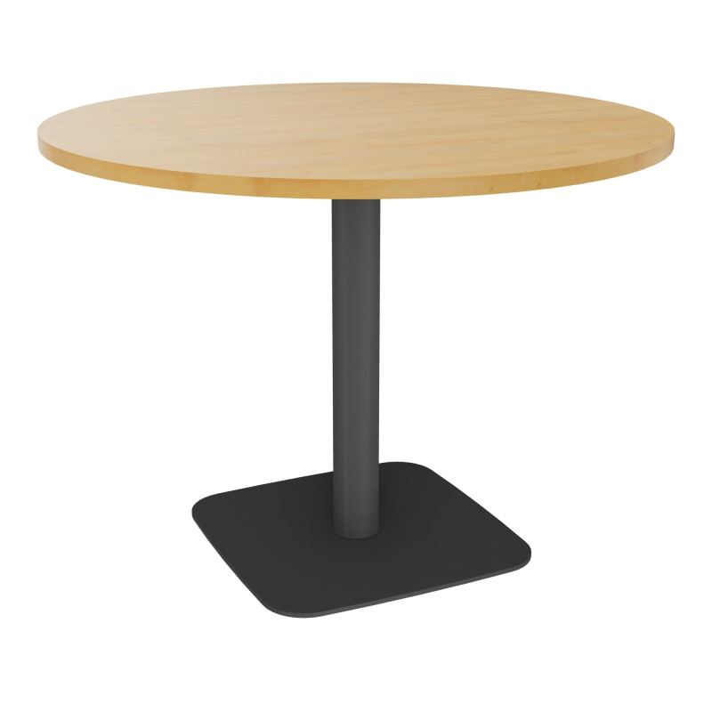 TABLE RONDE Ø100 CM PIED CENTRAL H73,5 CM  ÉP. 25 MM  R5 SC