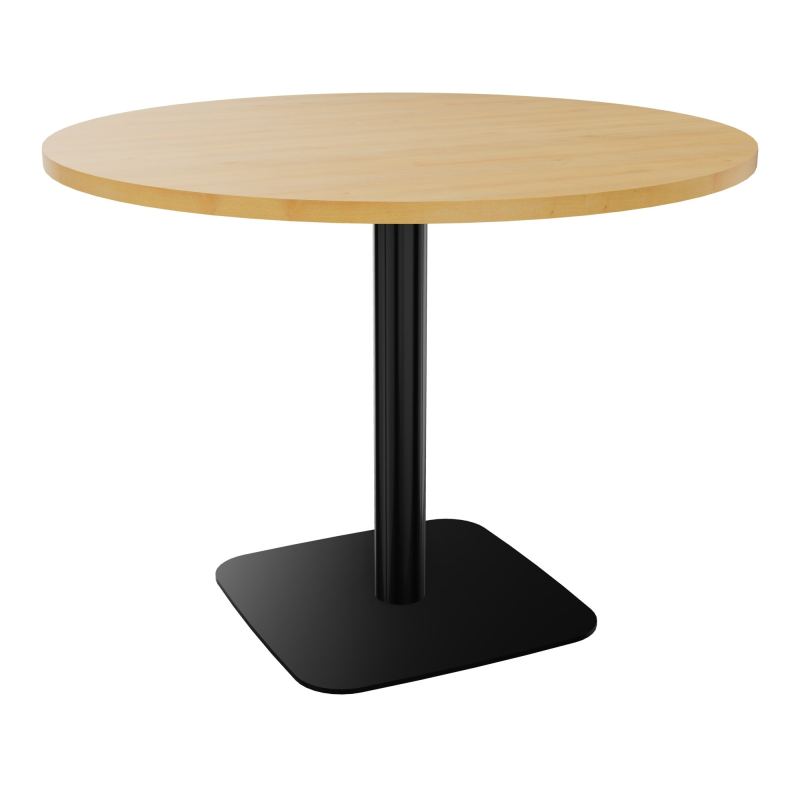TABLE RONDE Ø100 CM PIED CENTRAL H73,5 CM  ÉP. 25 MM  R5 SG
