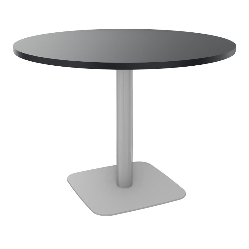 TABLE RONDE Ø100 CM PIED CENTRAL H73,5 CM  ÉP. 25 MM  R9 SA