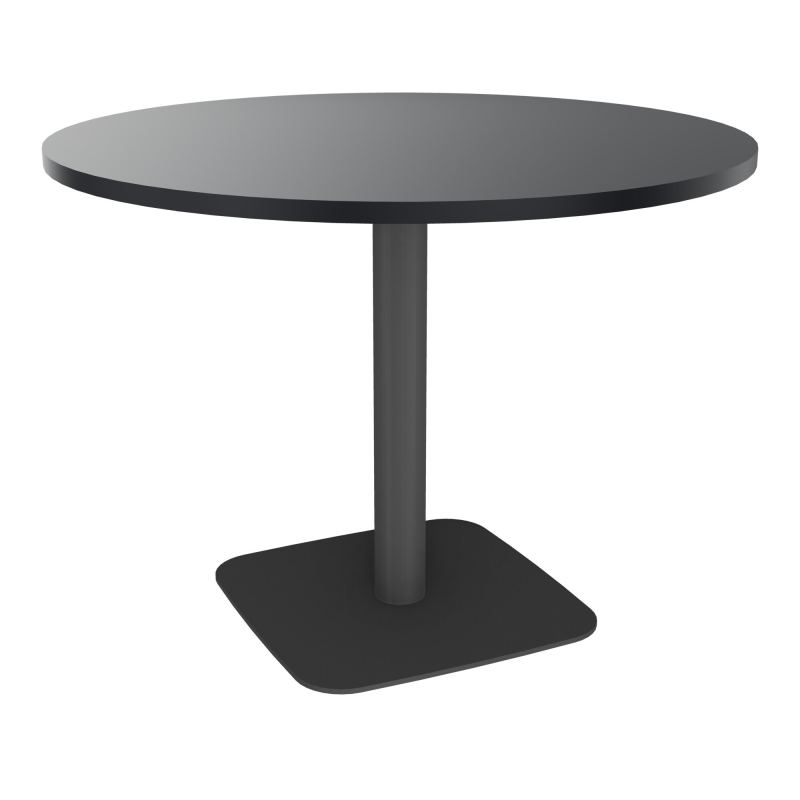 TABLE RONDE Ø100 CM PIED CENTRAL H73,5 CM  ÉP. 25 MM  R9 SC