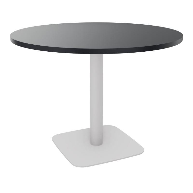TABLE RONDE Ø100 CM PIED CENTRAL H73,5 CM  ÉP. 25 MM  R9 SD