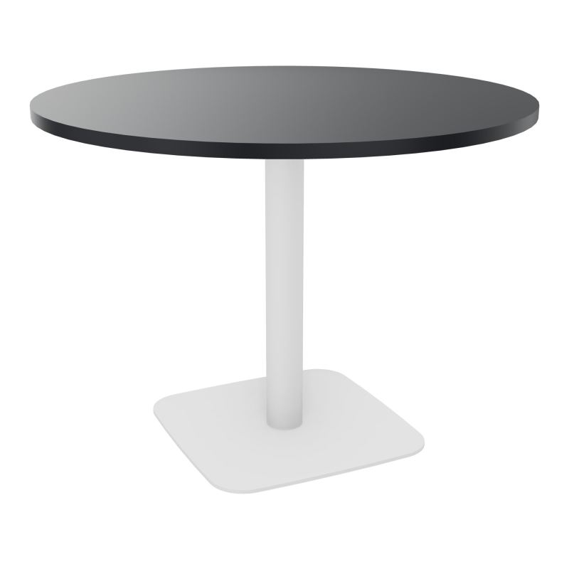 TABLE RONDE Ø100 CM PIED CENTRAL H73,5 CM  ÉP. 25 MM  R9 SO