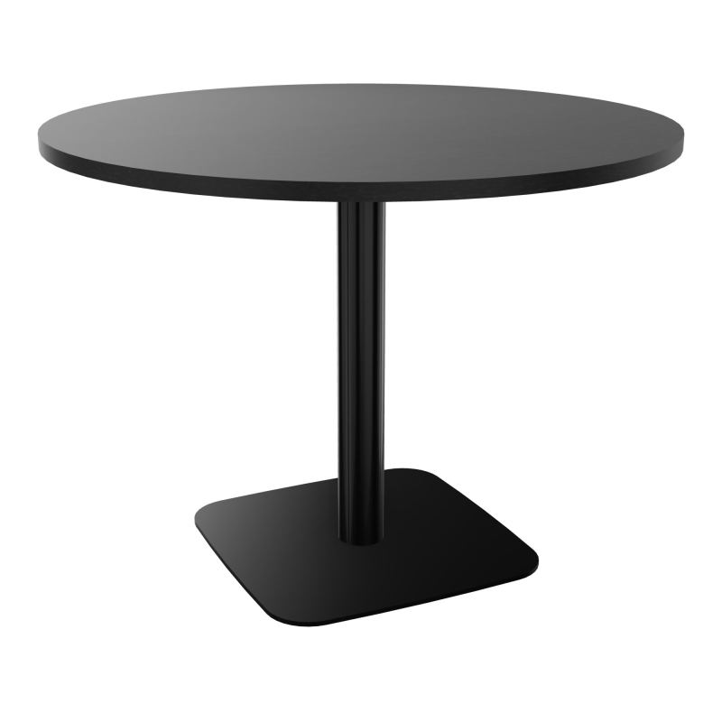 TABLE RONDE Ø100 CM PIED CENTRAL H73,5 CM  ÉP. 25 MM  RK SG