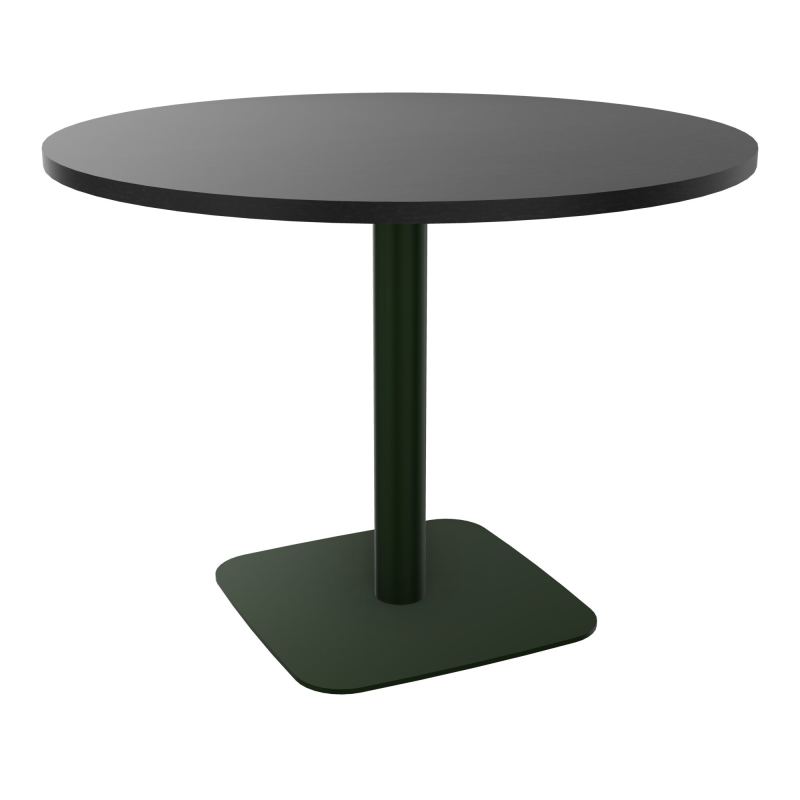 TABLE RONDE Ø100 CM PIED CENTRAL H73,5 CM  ÉP. 25 MM  RK ST