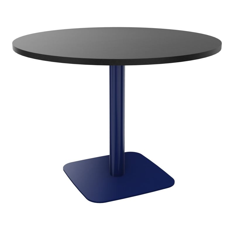 TABLE RONDE Ø100 CM PIED CENTRAL H73,5 CM  ÉP. 25 MM  RK X4