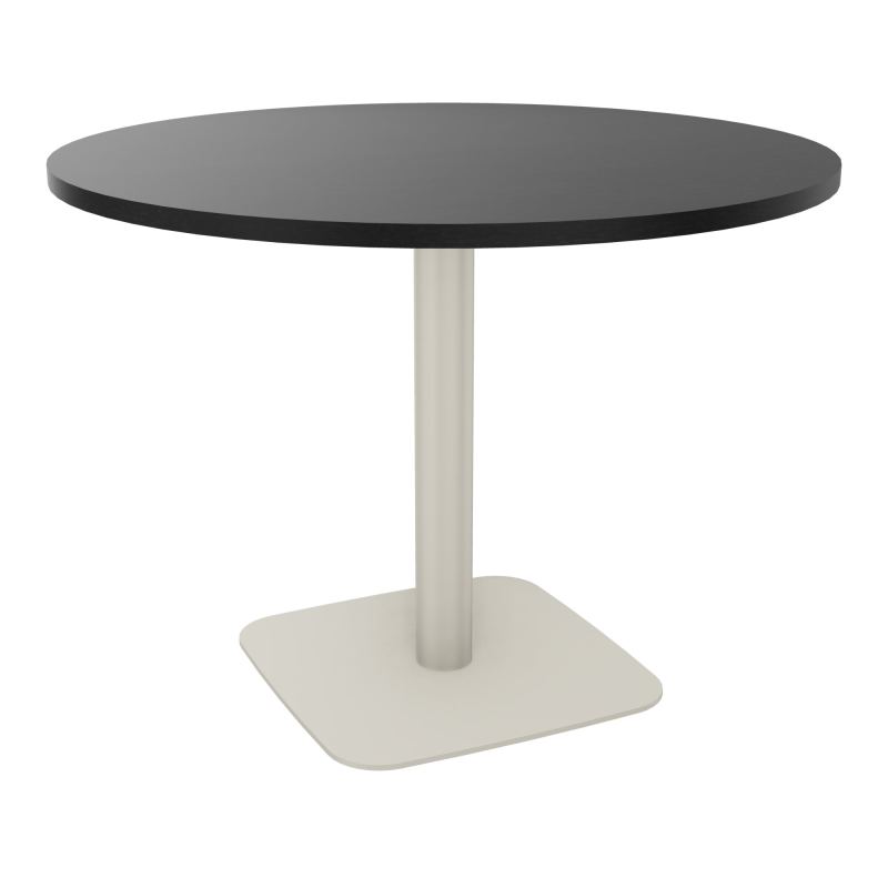 TABLE RONDE Ø100 CM PIED CENTRAL H73,5 CM  ÉP. 25 MM  RK ZC