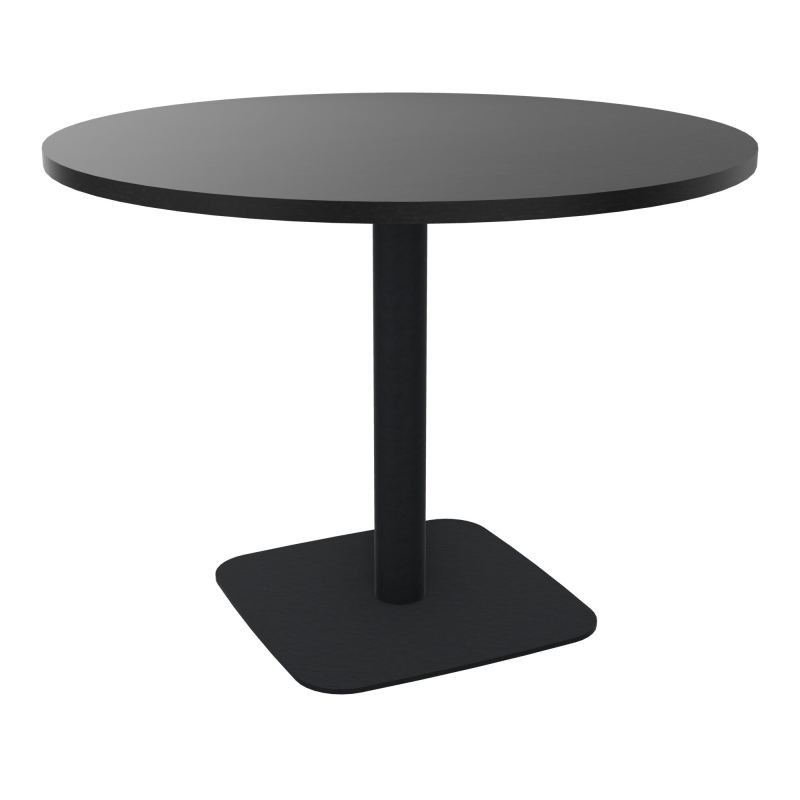 TABLE RONDE Ø100 CM PIED CENTRAL H73,5 CM  ÉP. 25 MM  RK ZP