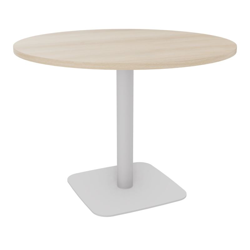 TABLE RONDE Ø100 CM PIED CENTRAL H73,5 CM  ÉP. 25 MM  RZ SD