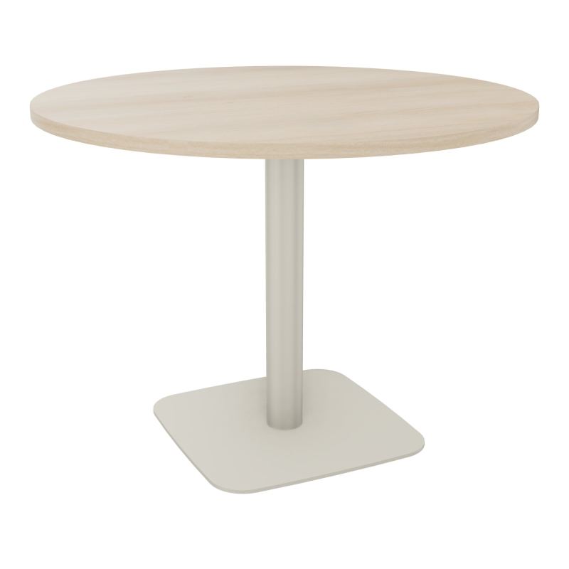 TABLE RONDE Ø100 CM PIED CENTRAL H73,5 CM  ÉP. 25 MM  RZ ZC