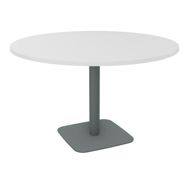 TABLE RONDE Ø120 CM PIED CENTRAL H73,5 CM ÉP. 25 MM  MG SU