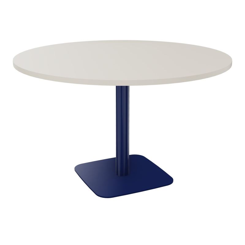 TABLE RONDE Ø120 CM PIED CENTRAL H73,5 CM ÉP. 25 MM  N5 X4