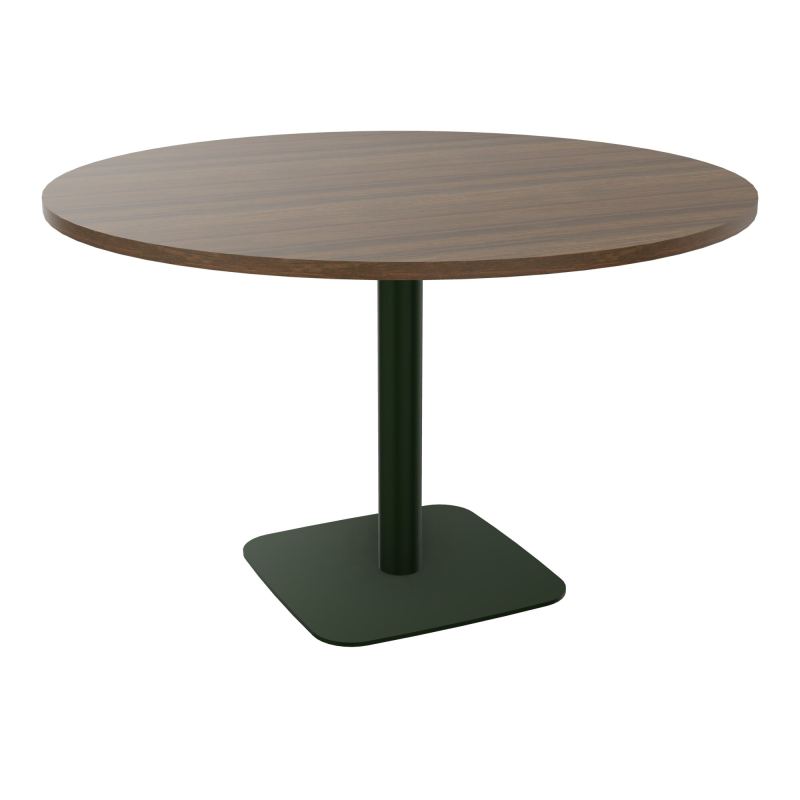 TABLE RONDE Ø120 CM PIED CENTRAL H73,5 CM ÉP. 25 MM  N6 ST