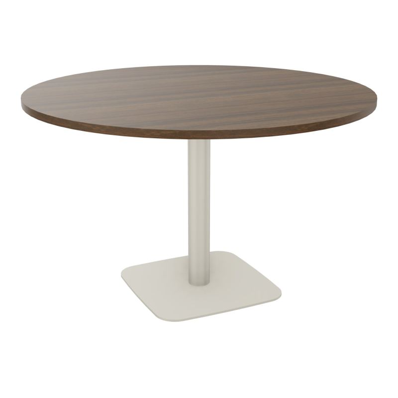 TABLE RONDE Ø120 CM PIED CENTRAL H73,5 CM ÉP. 25 MM  N6 ZC