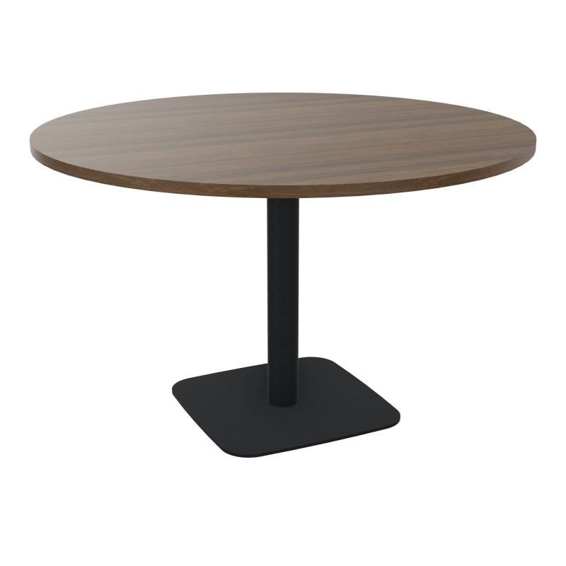 TABLE RONDE Ø120 CM PIED CENTRAL H73,5 CM ÉP. 25 MM  N6 ZP