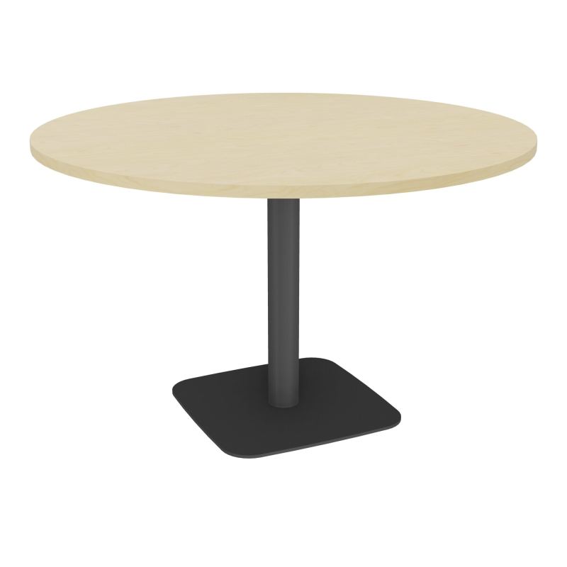 TABLE RONDE Ø120 CM PIED CENTRAL H73,5 CM ÉP. 25 MM  N8 SC