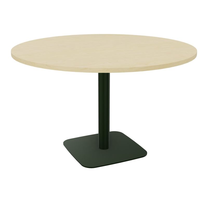 TABLE RONDE Ø120 CM PIED CENTRAL H73,5 CM ÉP. 25 MM  N8 ST