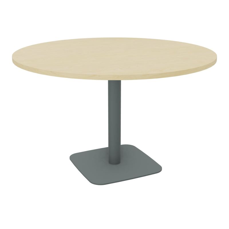TABLE RONDE Ø120 CM PIED CENTRAL H73,5 CM ÉP. 25 MM  N8 SU