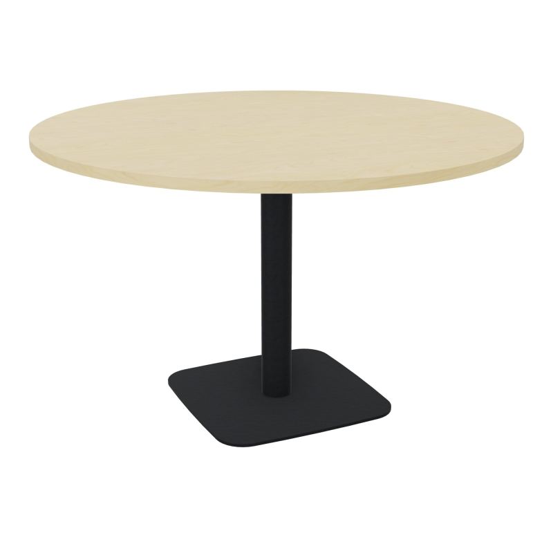 TABLE RONDE Ø120 CM PIED CENTRAL H73,5 CM ÉP. 25 MM  N8 ZP