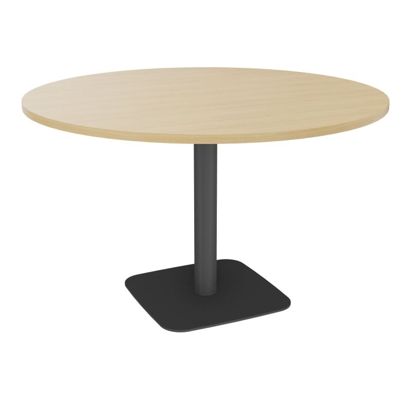 TABLE RONDE Ø120 CM PIED CENTRAL H73,5 CM ÉP. 25 MM  R1 SC