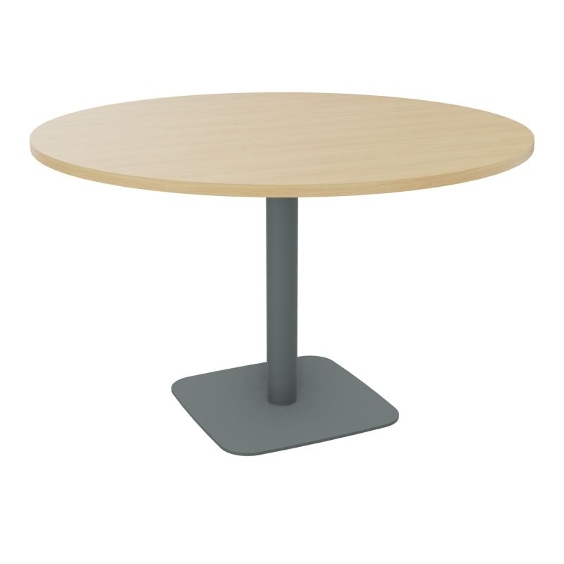 TABLE RONDE Ø120 CM PIED CENTRAL H73,5 CM ÉP. 25 MM  R1 SU