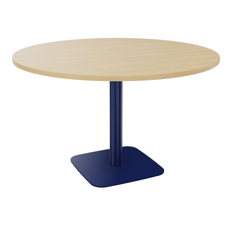 TABLE RONDE Ø120 CM PIED CENTRAL H73,5 CM ÉP. 25 MM  R1 X4