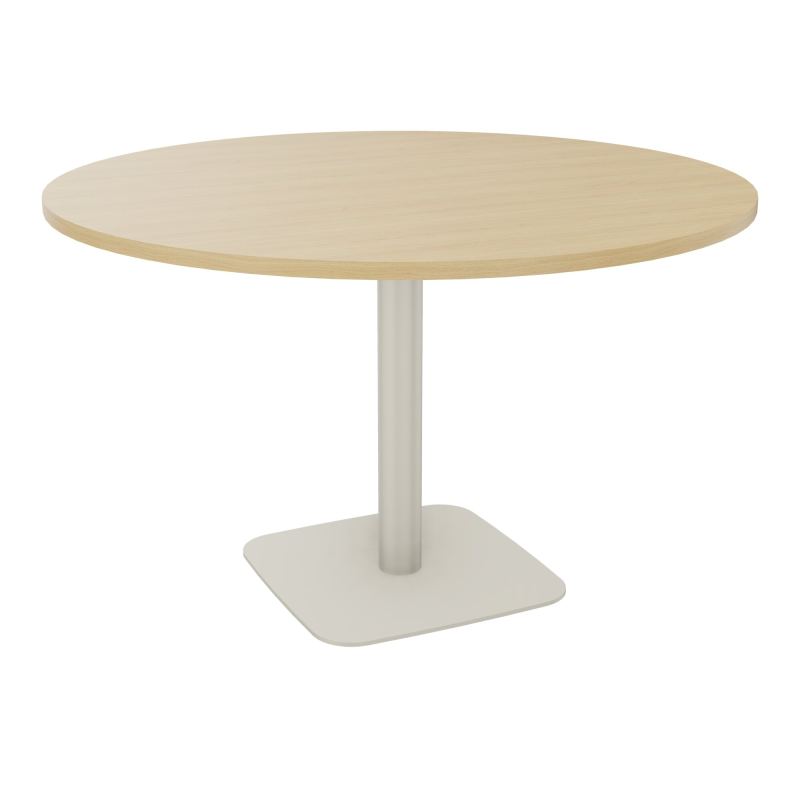 TABLE RONDE Ø120 CM PIED CENTRAL H73,5 CM ÉP. 25 MM  R1 ZC