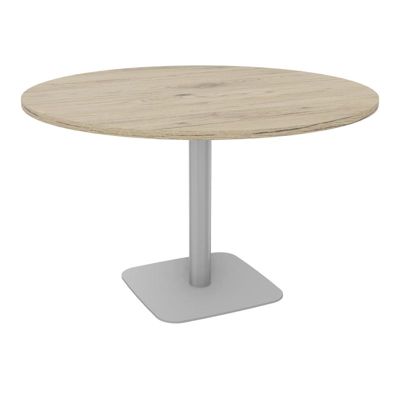 TABLE RONDE Ø120 CM PIED CENTRAL H73,5 CM ÉP. 25 MM  R3 SA
