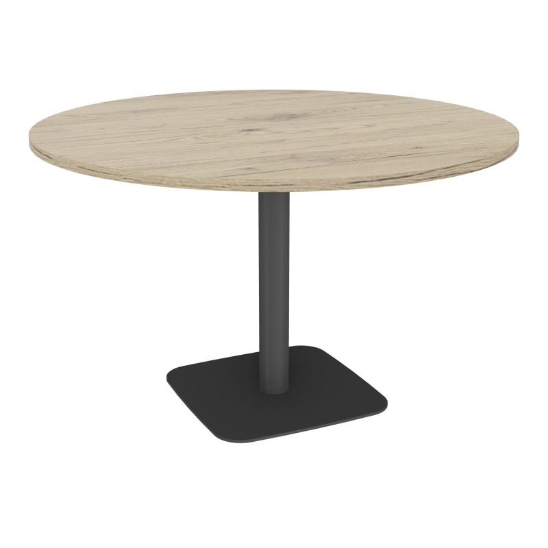 TABLE RONDE Ø120 CM PIED CENTRAL H73,5 CM ÉP. 25 MM  R3 SC