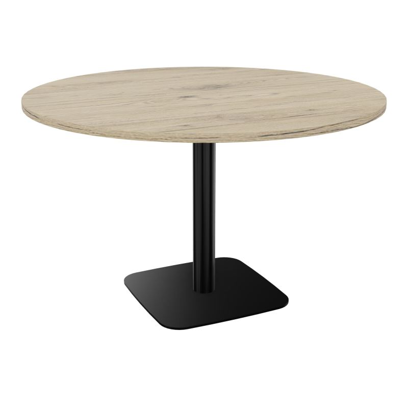TABLE RONDE Ø120 CM PIED CENTRAL H73,5 CM ÉP. 25 MM  R3 SG